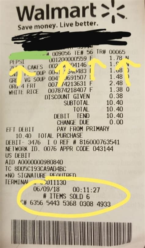 If you cant remember the exact amount, you can find this information on your last statement. . Walmart receipt item number lookup